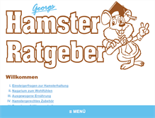 Tablet Screenshot of hamster-ratgeber.de
